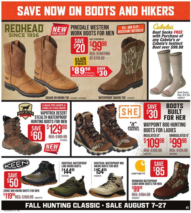 Catalogue Cabela's from 08/07/2025