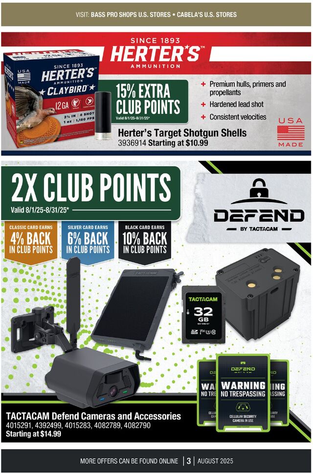 Catalogue Cabela's from 08/01/2025