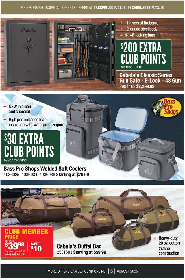 Catalogue Cabela's from 08/01/2025