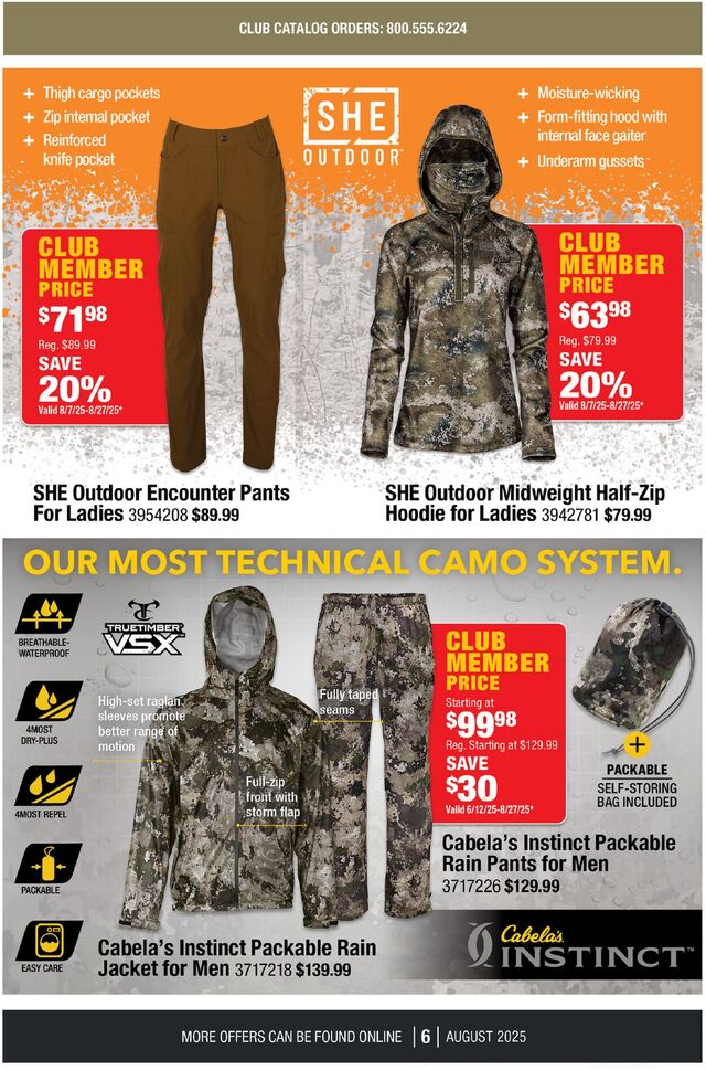Catalogue Cabela's from 08/01/2025