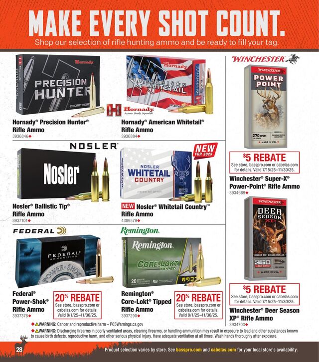 Catalogue Cabela's from 08/31/2025