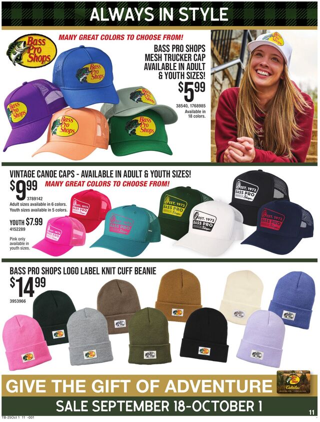Catalogue Cabela's from 09/18/2025
