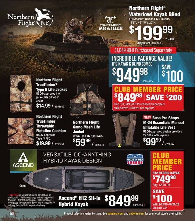 Catalogue Cabela's from 10/01/2025