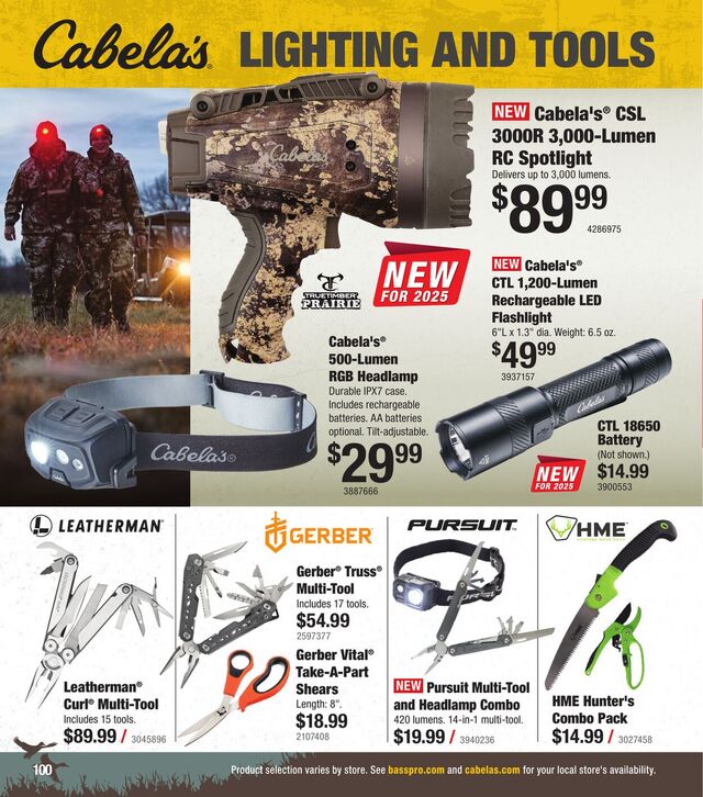 Catalogue Cabela's from 10/01/2025