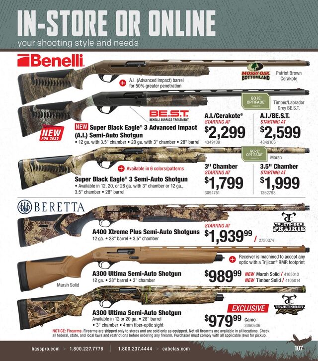 Catalogue Cabela's from 10/01/2025