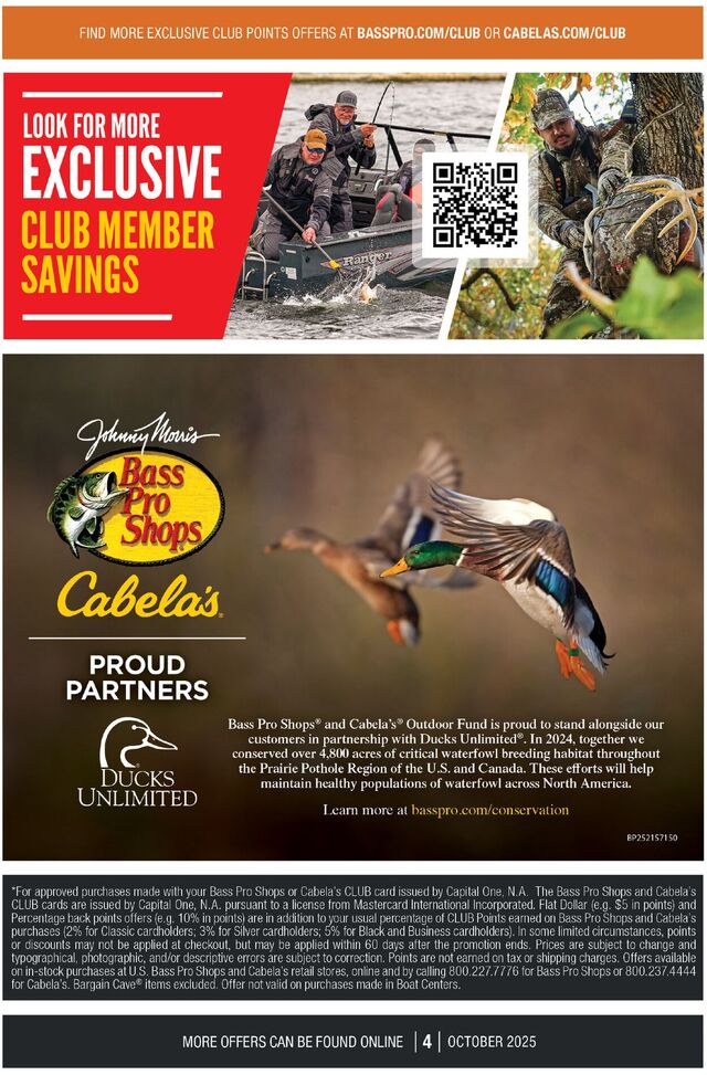 Catalogue Cabela's from 10/01/2025
