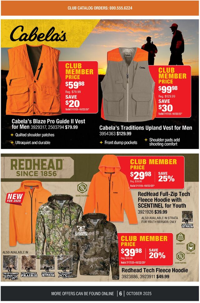 Catalogue Cabela's from 10/01/2025