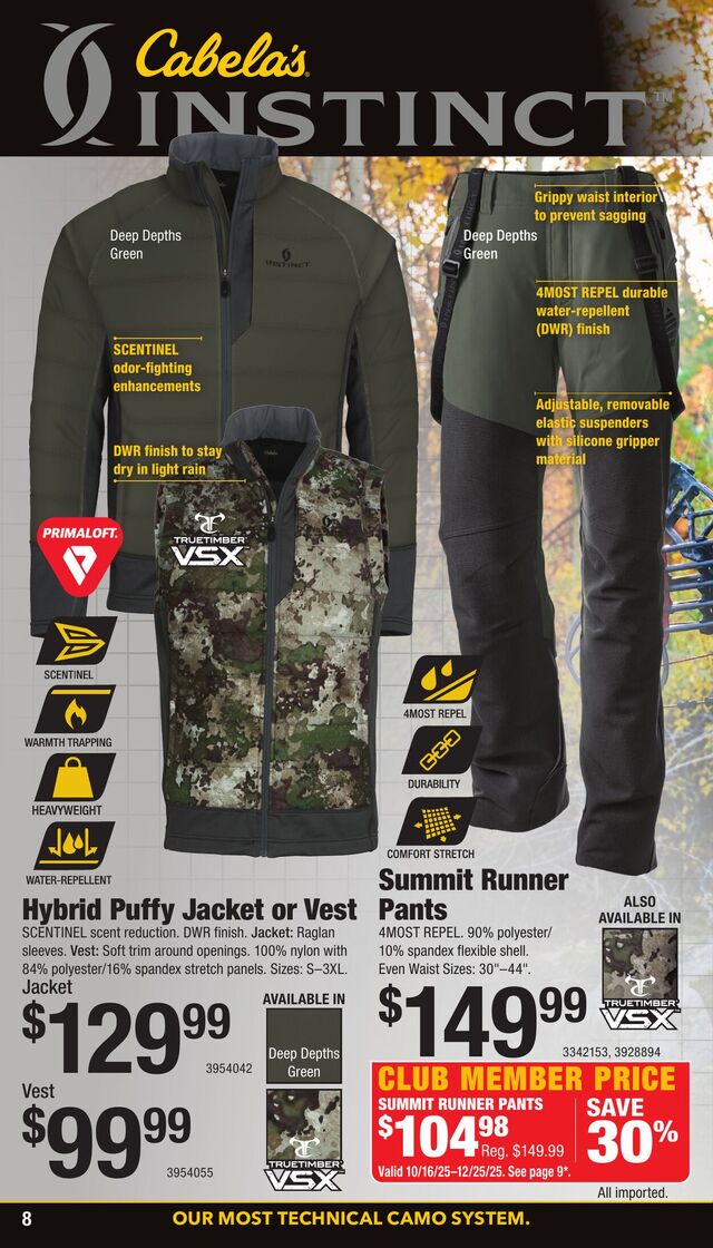 Catalogue Cabela's from 10/16/2025