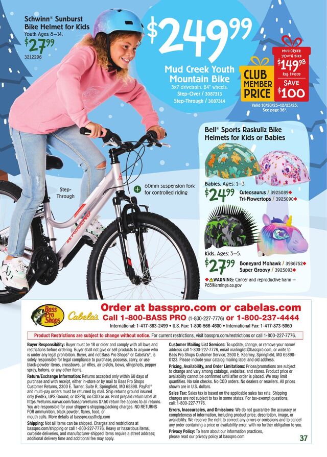 Catalogue Cabela's from 10/31/2025