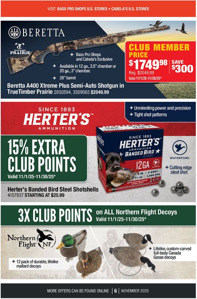 Catalogue Cabela's from 11/01/2025