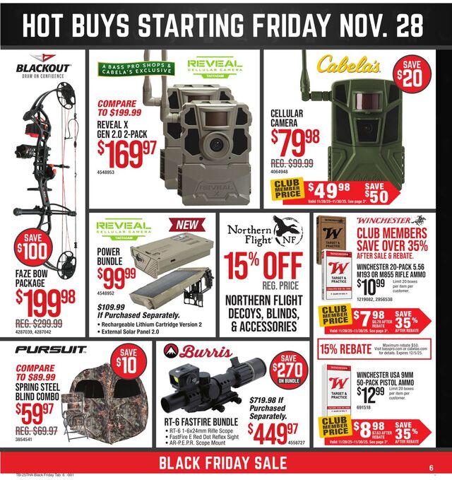 Catalogue Cabela's from 11/24/2025