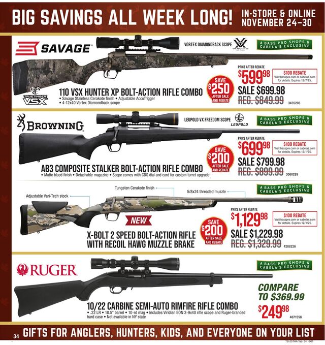 Catalogue Cabela's from 11/24/2025