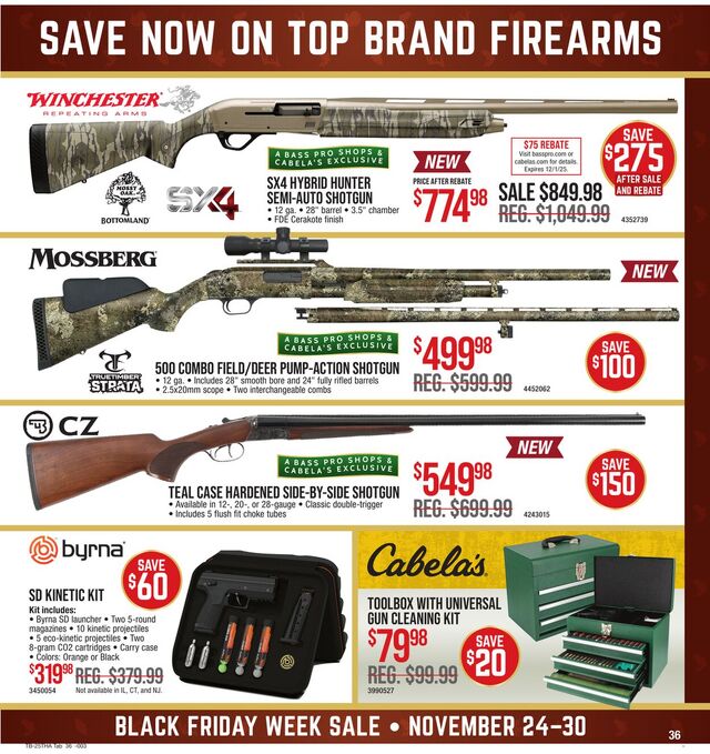 Catalogue Cabela's from 11/24/2025