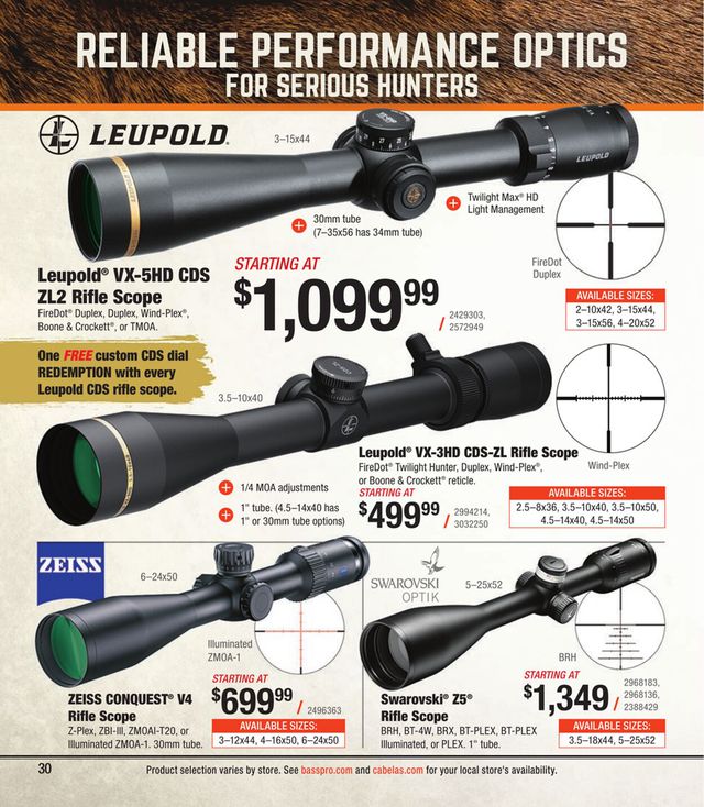 Catalogue Cabela's from 09/13/2023