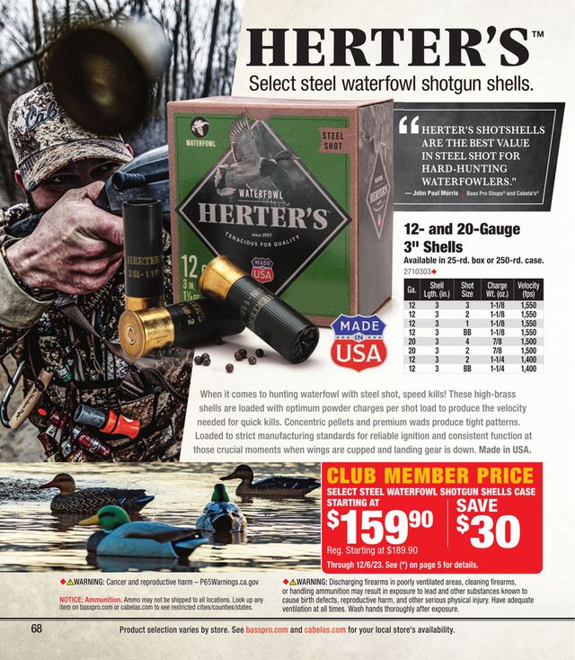 Catalogue Cabela's from 10/11/2023