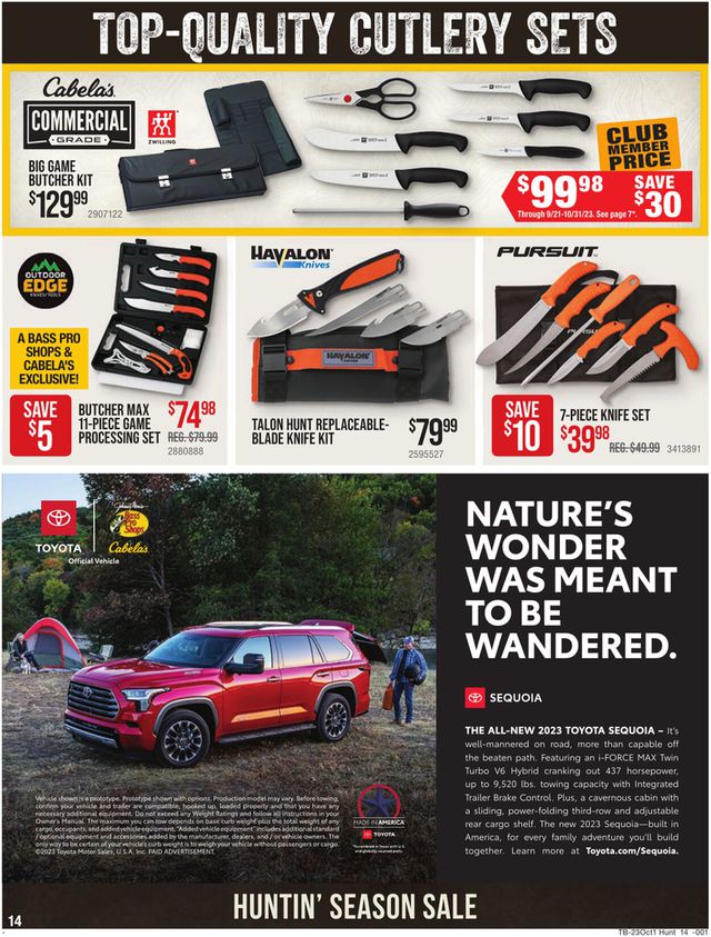 Catalogue Cabela's from 09/01/2023