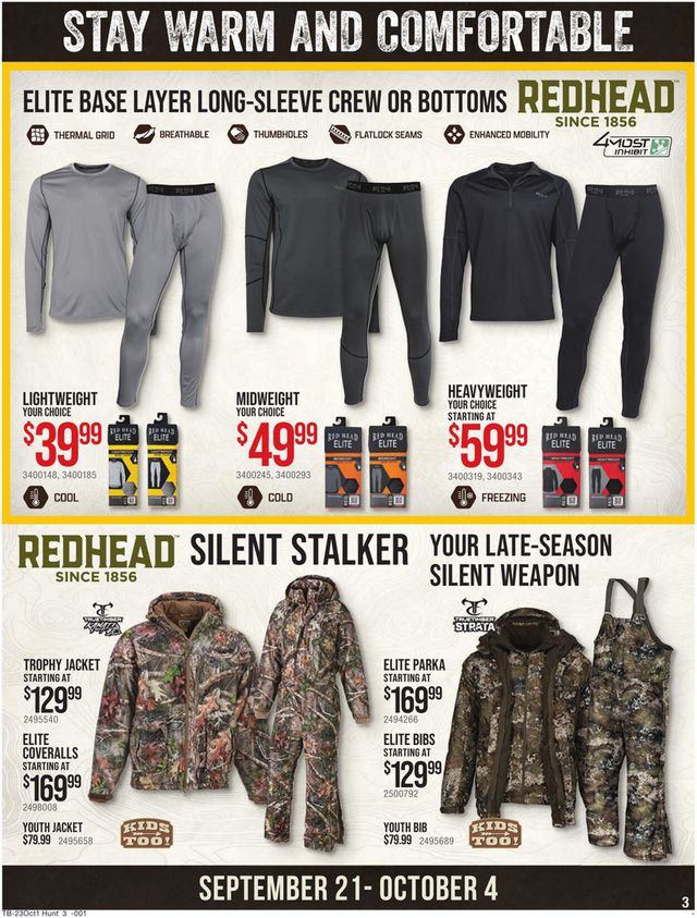 Catalogue Cabela's from 09/21/2023