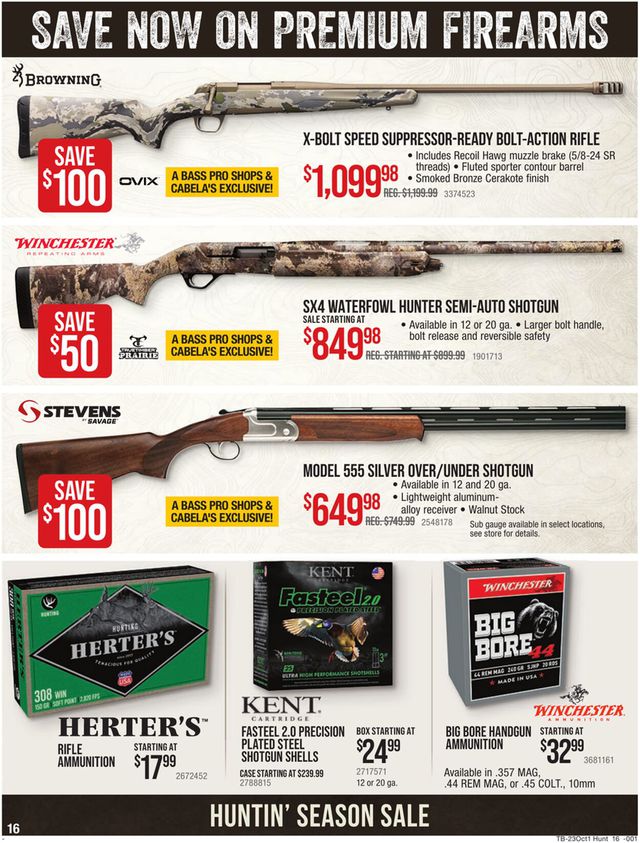 Catalogue Cabela's from 09/21/2023