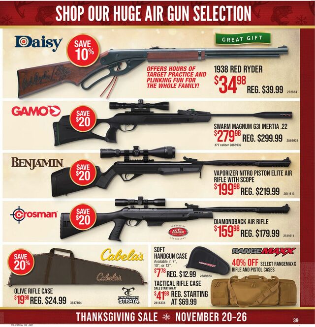 Catalogue Cabela's from 11/20/2023