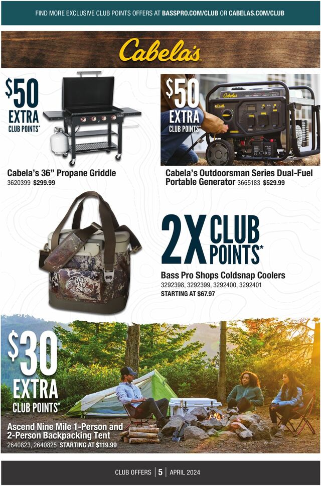 Catalogue Cabela's from 04/01/2024