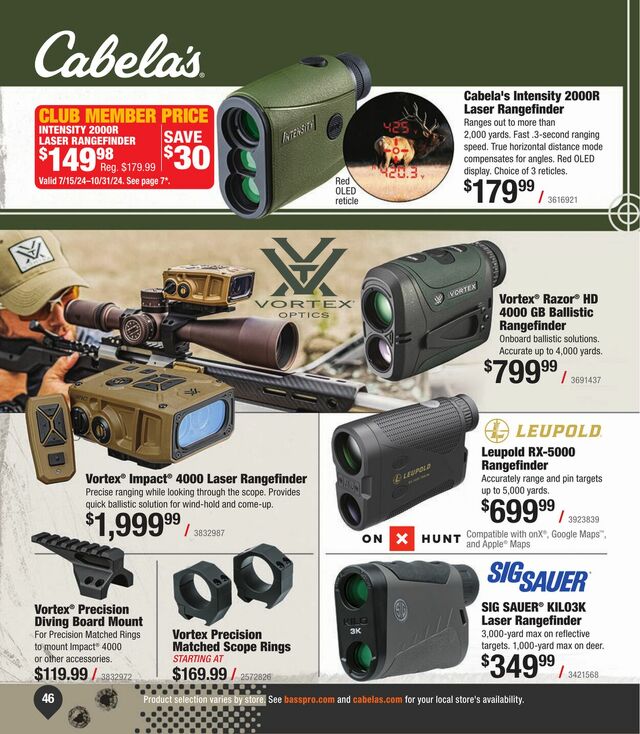 Catalogue Cabela's from 08/21/2024