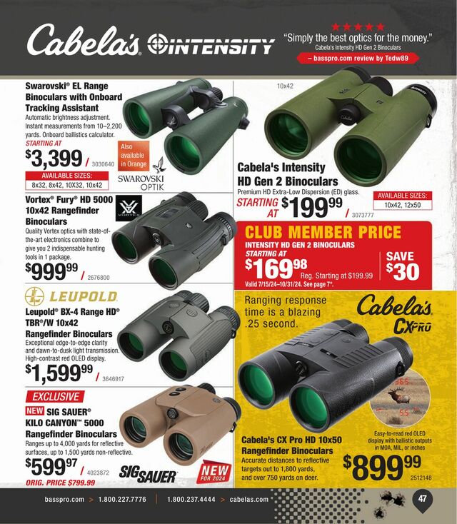 Catalogue Cabela's from 08/21/2024