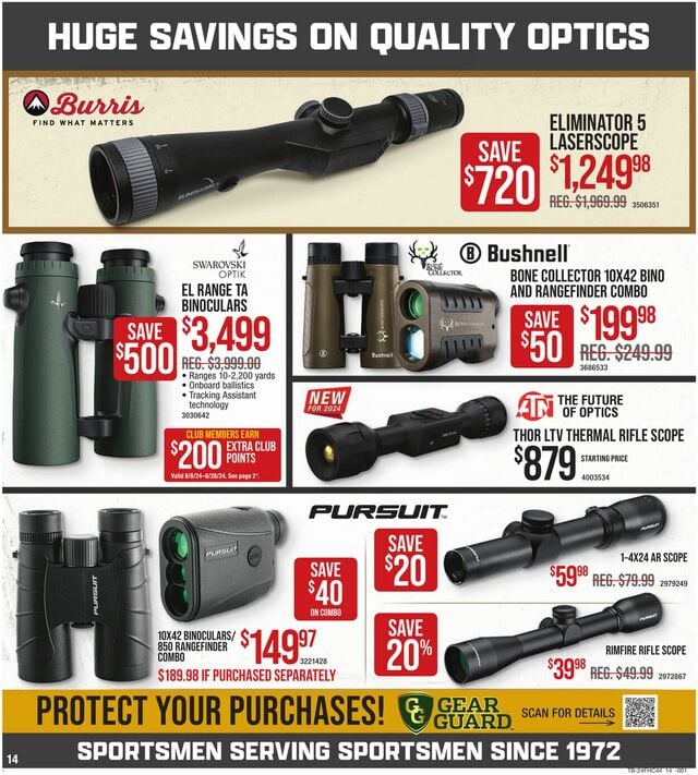 Catalogue Cabela's from 08/08/2024