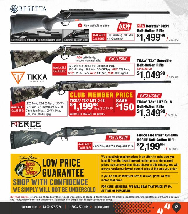 Catalogue Cabela's from 09/11/2024