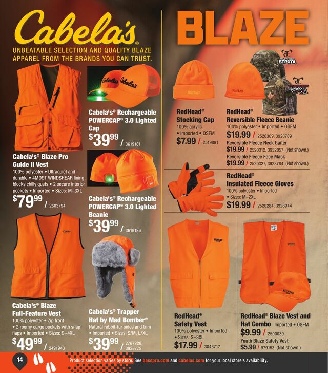 Catalogue Cabela's from 09/25/2024