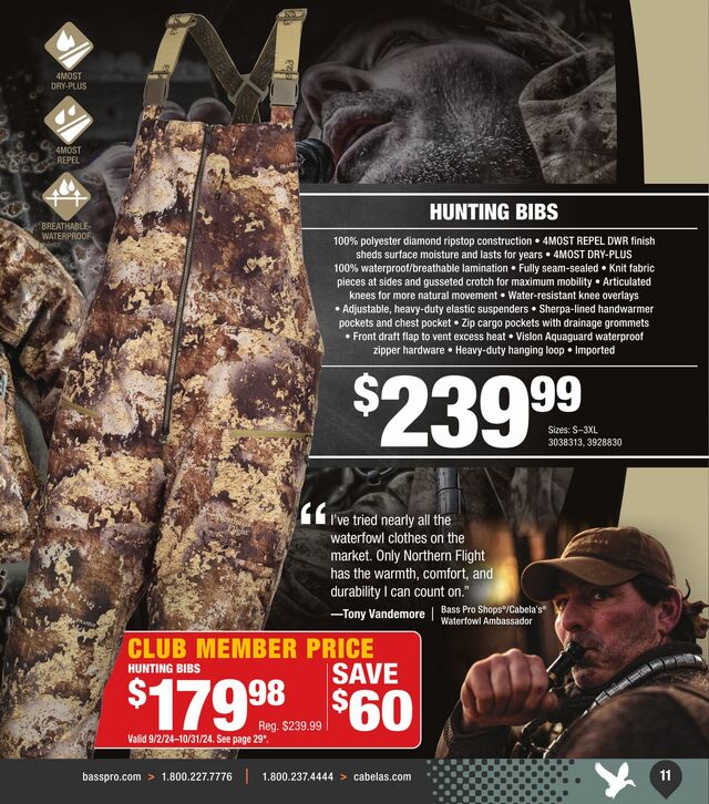 Catalogue Cabela's from 09/25/2024