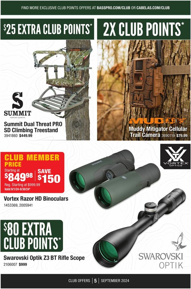 Catalogue Cabela's from 09/01/2024