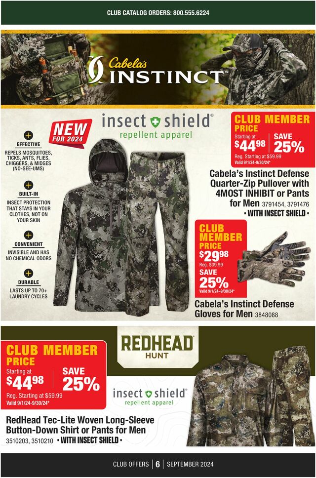 Catalogue Cabela's from 09/01/2024