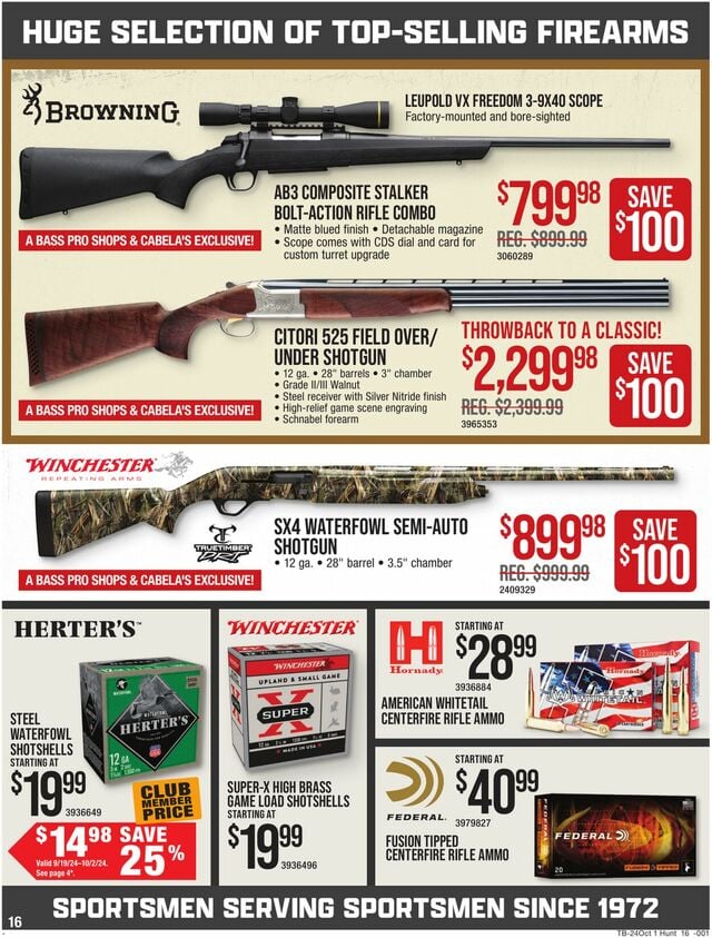 Catalogue Cabela's from 09/19/2024