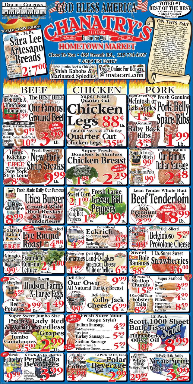 Catalogue Chanatry's Hometown Market from 09/10/2023