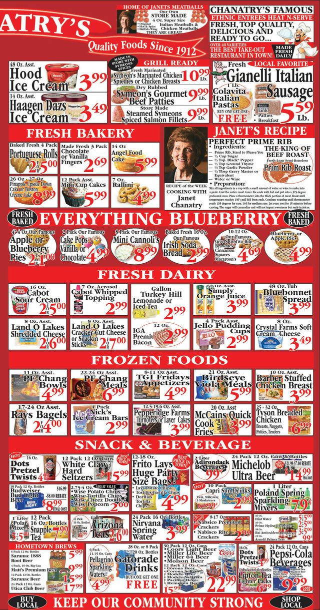 Catalogue Chanatry's Hometown Market from 09/24/2023