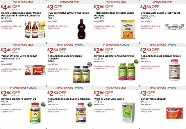 Catalogue Costco from 12/27/2023