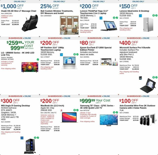 Catalogue Costco from 01/31/2024
