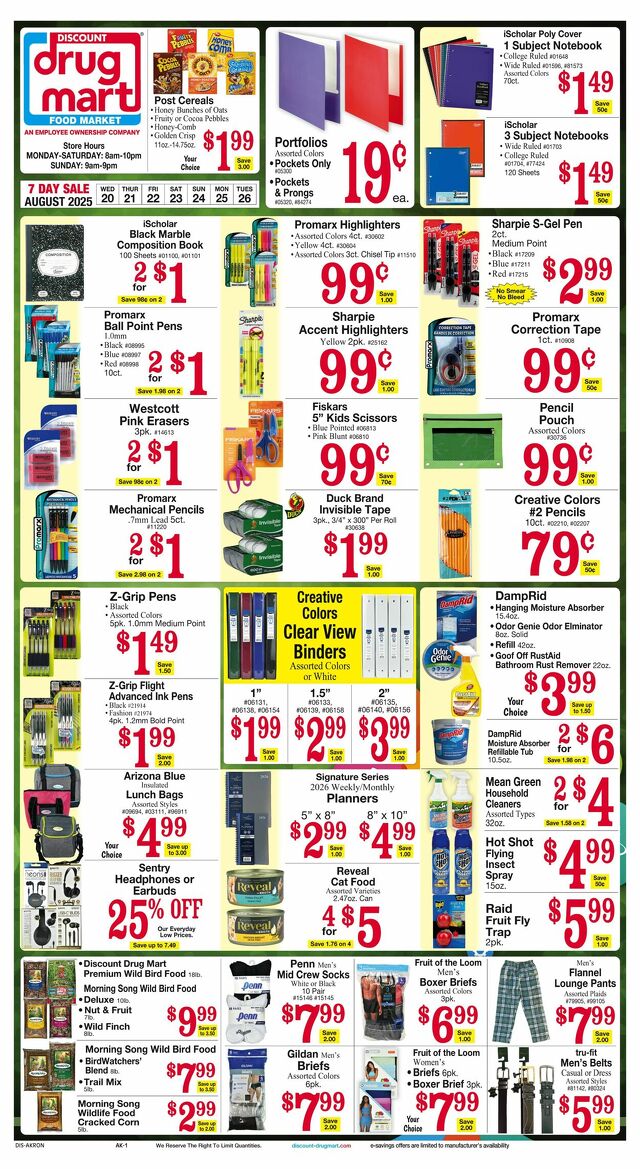 Catalogue Discount Drug Mart from 01/08/2026