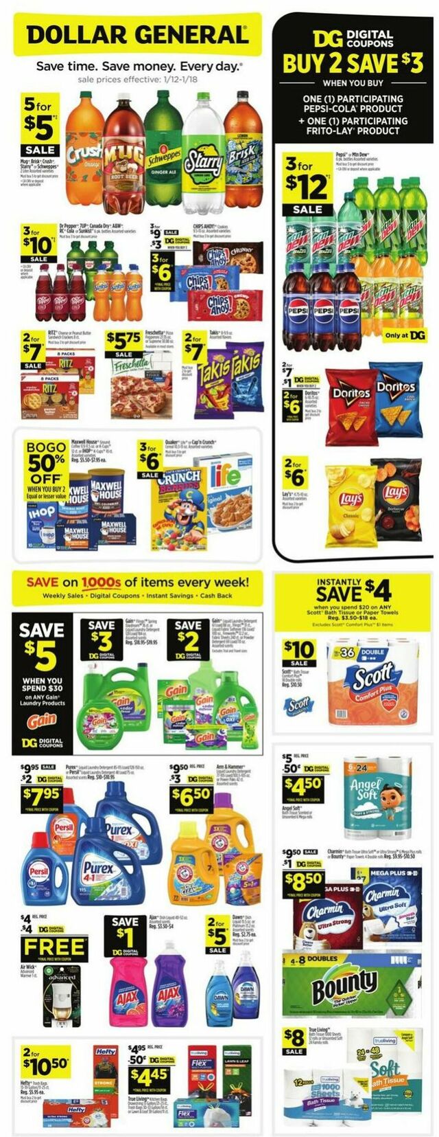 Catalogue Dollar General from 01/12/2025