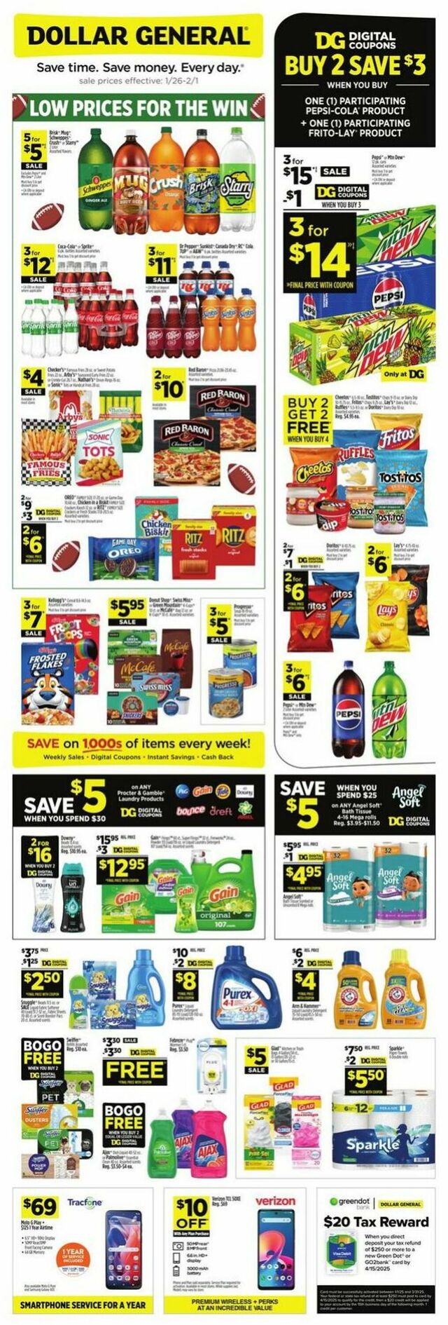 Catalogue Dollar General from 01/26/2025