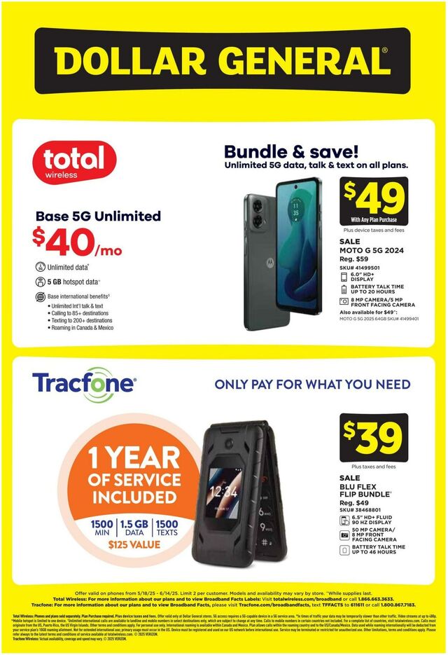 Catalogue Dollar General from 05/18/2025
