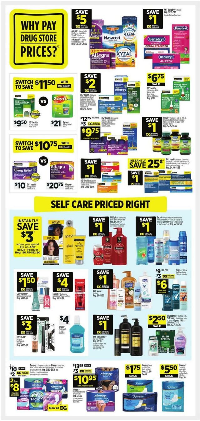 Catalogue Dollar General from 05/18/2025