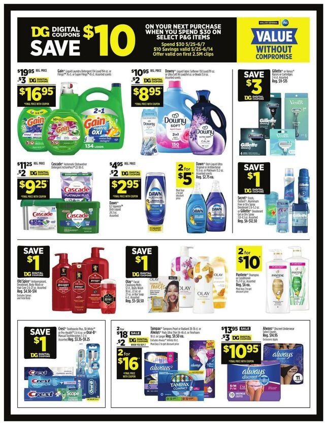 Catalogue Dollar General from 05/25/2025