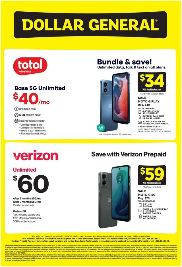 Catalogue Dollar General from 06/15/2025