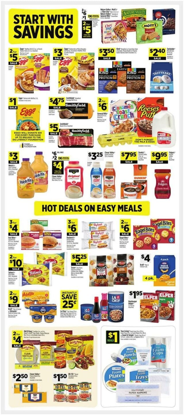 Catalogue Dollar General from 07/27/2025