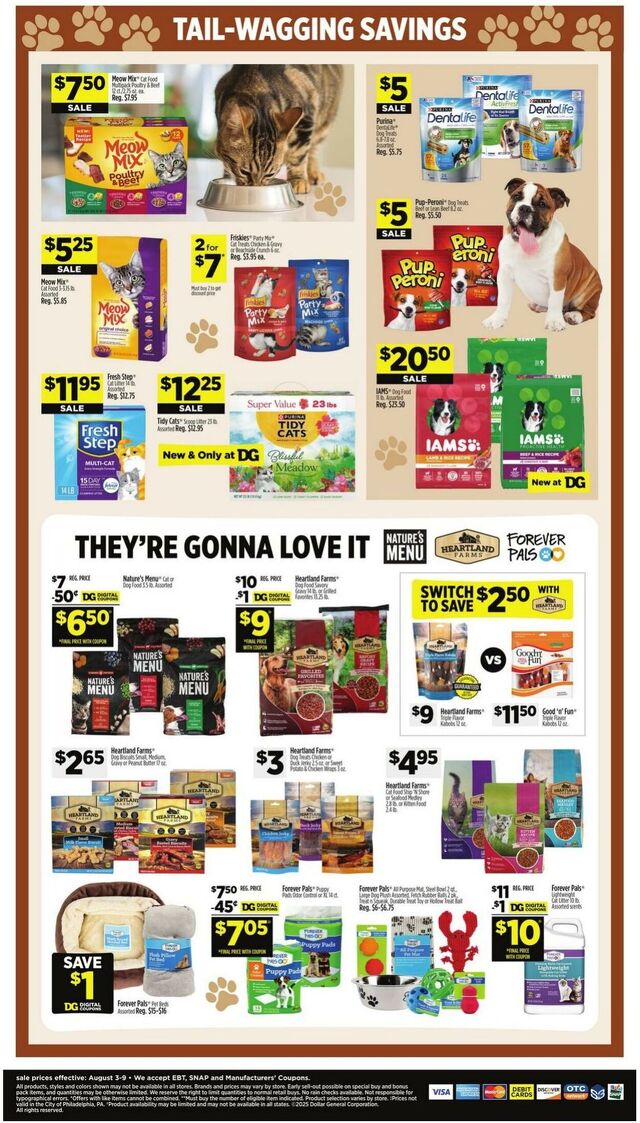 Catalogue Dollar General from 08/03/2025