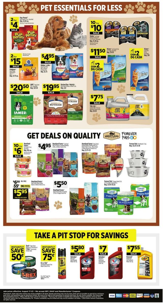 Catalogue Dollar General from 08/17/2025