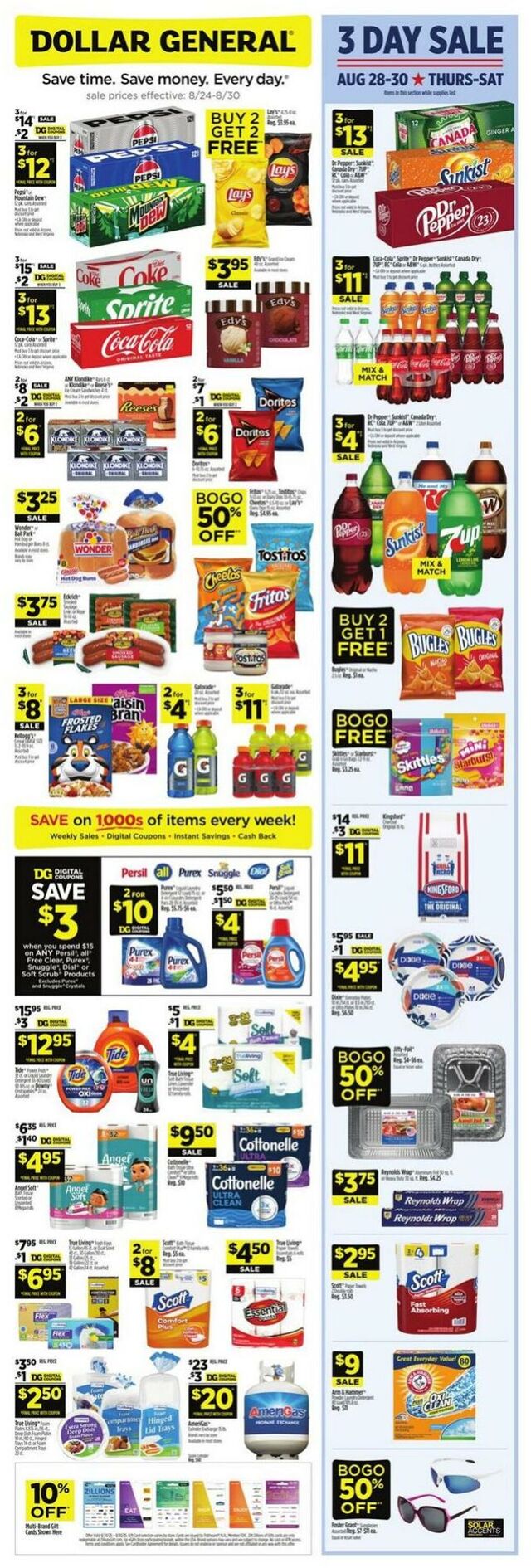 Catalogue Dollar General from 08/24/2025