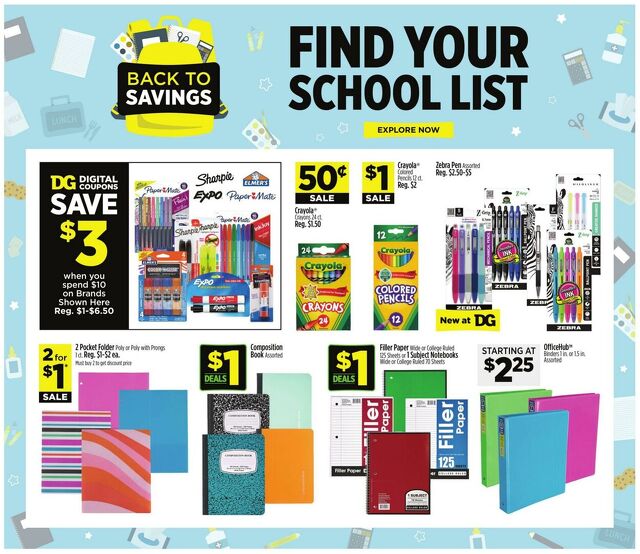 Catalogue Dollar General from 08/24/2025
