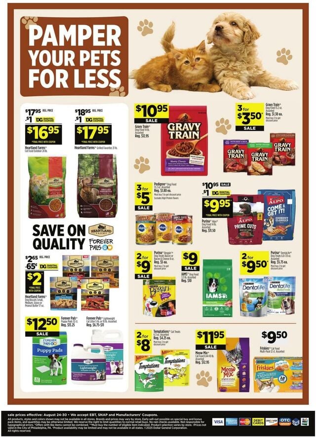 Catalogue Dollar General from 08/24/2025